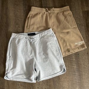 Abercrombie & Fitch - Men’s Fleece shorts, XS (2 pcs) USED